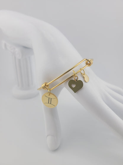 VERA Engraved Astro Charms Bracelet